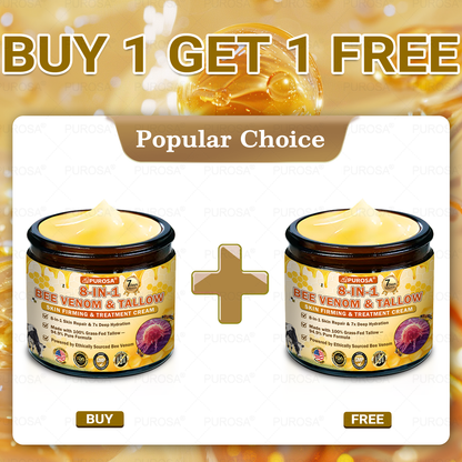 🌿𝐏𝐔𝐑𝐎𝐒𝐀® 8-𝑰𝒏-1 𝑩𝒆𝒆 𝑽𝒆𝒏𝒐𝒎 & 𝑻𝒂𝒍𝒍𝒐𝒘 𝑺𝒌𝒊𝒏 𝑭𝒊𝒓𝒎𝒊𝒏𝒈 & 𝑻𝒓𝒆𝒂𝒕𝒎𝒆𝒏𝒕 𝑪𝒓𝒆𝒂𝒎 Anti-aging, Hydrating, Skin Repair, Even Tone, Acne and Dark Spot Treatment, Wart and Mole Removal, Psoriasis Relief