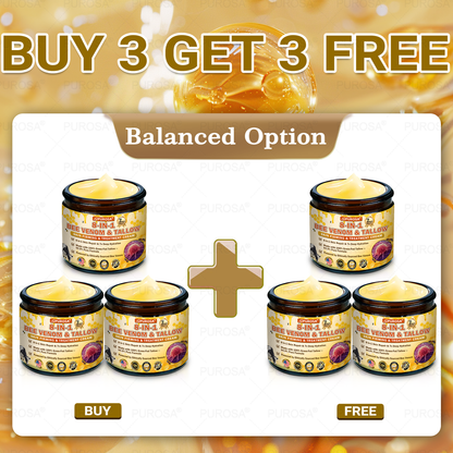 🌿𝐏𝐔𝐑𝐎𝐒𝐀® 8-𝑰𝒏-1 𝑩𝒆𝒆 𝑽𝒆𝒏𝒐𝒎 & 𝑻𝒂𝒍𝒍𝒐𝒘 𝑺𝒌𝒊𝒏 𝑭𝒊𝒓𝒎𝒊𝒏𝒈 & 𝑻𝒓𝒆𝒂𝒕𝒎𝒆𝒏𝒕 𝑪𝒓𝒆𝒂𝒎 Anti-aging, Hydrating, Skin Repair, Even Tone, Acne and Dark Spot Treatment, Wart and Mole Removal, Psoriasis Relief