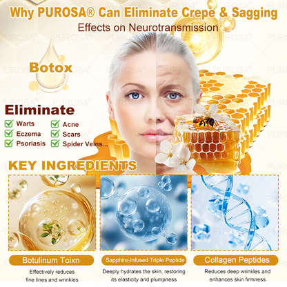 🐝🐝🐝𝗣𝗨𝗥𝗢𝗦𝗔® 𝟖-𝐈𝐧-𝟏 𝐁𝐞𝐞 𝐕𝐞𝐧𝐨𝐦 & 𝐓𝐚𝐥𝐥𝐨𝐰 𝐒𝐤𝐢𝐧 𝐅𝐢𝐫𝐦𝐢𝐧𝐠 & 𝐓𝐫𝐞𝐚𝐭𝐦𝐞𝐧𝐭 𝐂𝐫𝐞𝐚𝐦 (Effective Within 7 Days)Bee Venom + Tallow · 7X Deep Hydration, targets wrinkles, sagging, stretch marks, dark spots, purpura, inflammations and more